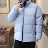 Men's Standing Collar Cotton Jacket, Winter Down Cotton Cotton Jacket, Men's New Winter Trend Brand, Solid Color, Large Cotton Jacket, Men's Clothing