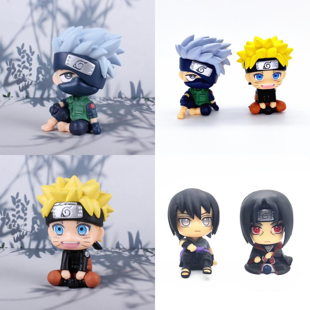 Cute Q Version Sitting Naruto Kakashi Sasuke Itachi Car Decoration