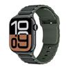 Совместимо для Apple iWatch 11: Двухцветный магнитный силиконовый ремешок для часов Apple S9/8 Ultra.