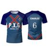Anime Charles Shirt Cosplay Costumes #6 Football Club Jersey Charles Soccer Training T-Shirt 3D Printing