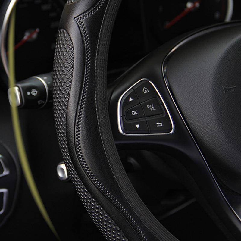 Новый противоскользящий чехол на руль, оплетка на чехол на руль Cubre Volante, дышащий чехол на руль, автомобильный аксессуар