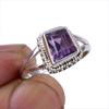Natural Pink Amethyst Gemstone Handmade 925 Sterling Silver Ring Size 7.5 O7O09