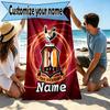 Персонализированное пляжное полотенце Bradford City AFC с индивидуальным именем, для поездки, кемпинга, пляжной вечеринки, декора дома, подарок на день рождения для семьи и друзей