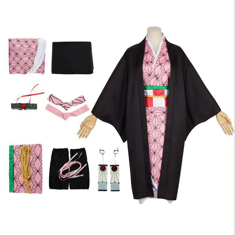 Убийца демонов Костюм для косплея: Тандзиро, Нэдзуко, Дзэницу, Шинобу, Мицури