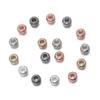 CCB Electroplated Barrel Beads - Multi-Style Gold & Silver Large-Hole Spacer Beads for DIY Bracelets