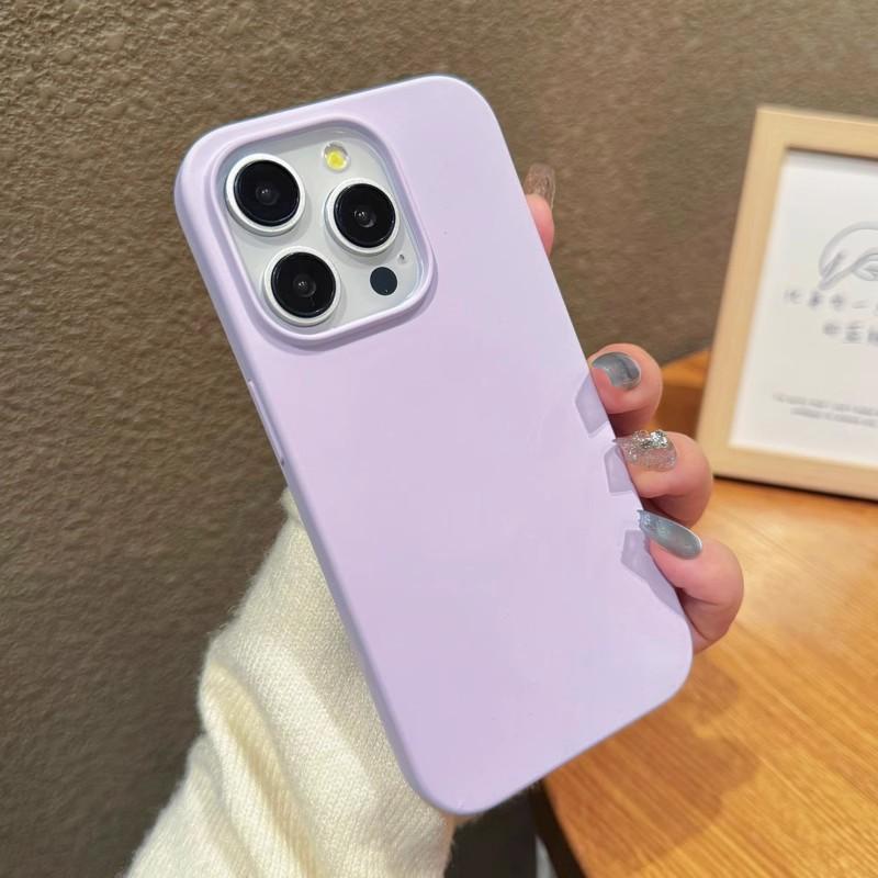 Облачное ощущение Жидкий силикон Подходит для чехла для мобильного телефона Apple 16promax IPhone 15 Ультратонкий Не желтеет Однотонный Предотвращает падения