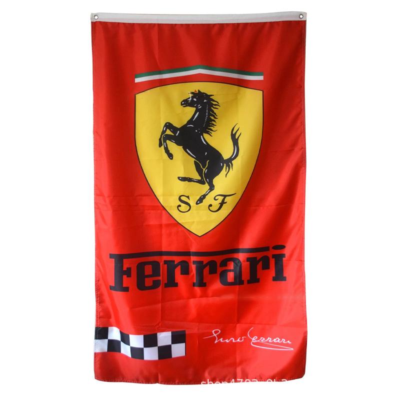 Для Ferrari Мода Классический Спортивный Модификационный Комнатный Настенный Тканевый Флаг для Поддержки Большого Флага Соревнований Поддержка