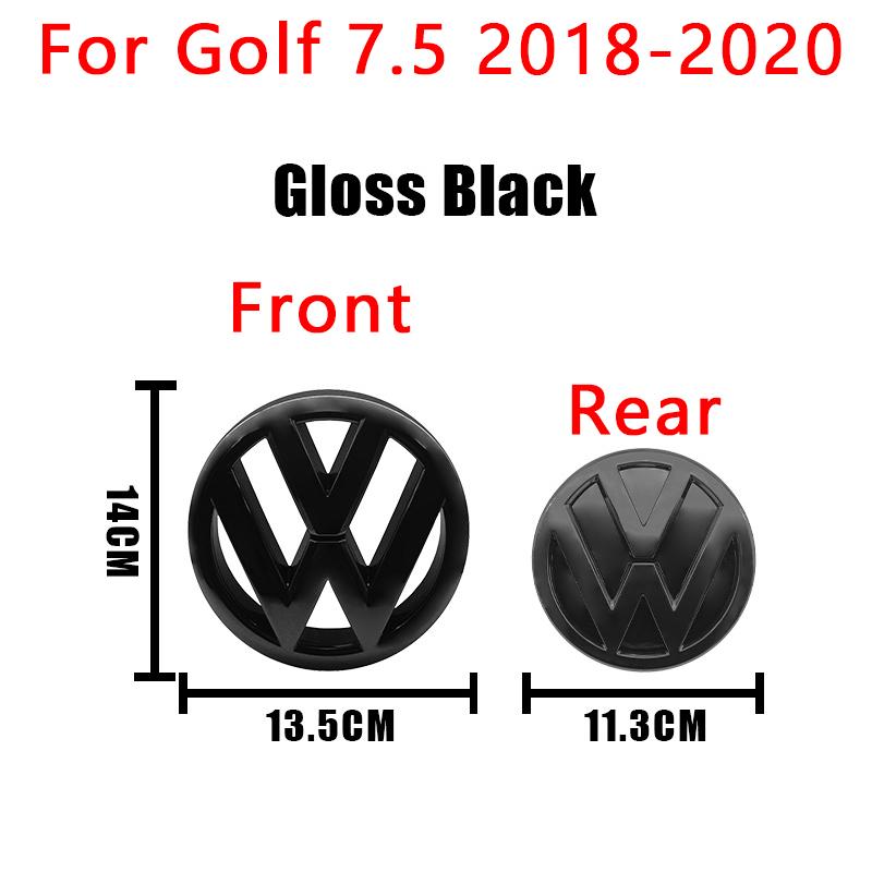 For VW Golf 7.5 5KO853601C Car Accessories Front Grille and Rear Emblem Modified Black Label Logo Cover Car Styling zh3