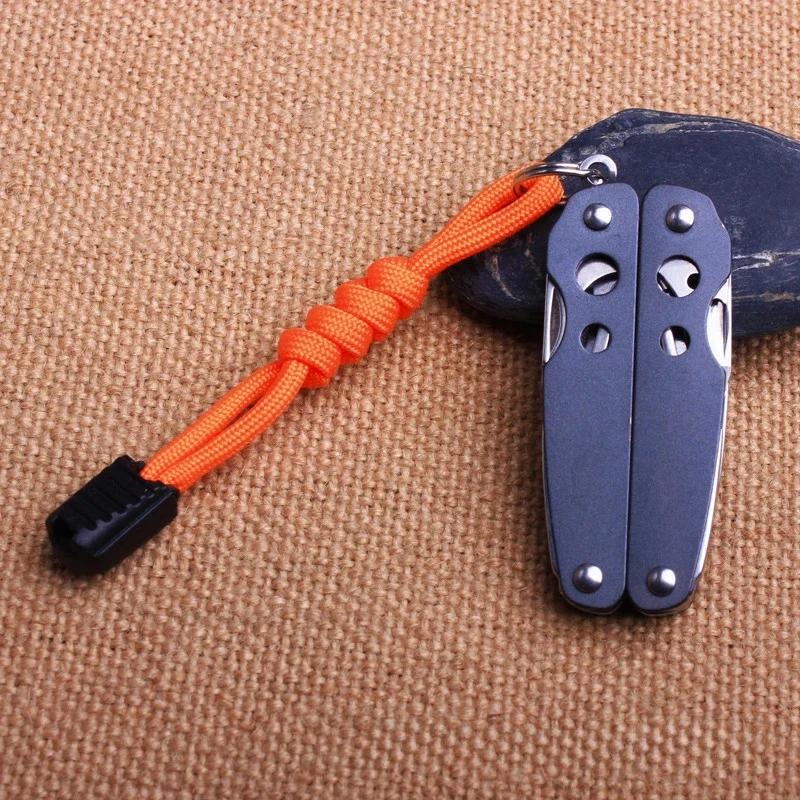 Multi-purpose Keychain Holder Durable Strong Polyester Lanyard Creative Zipper Puller Knife Keychain Pendant