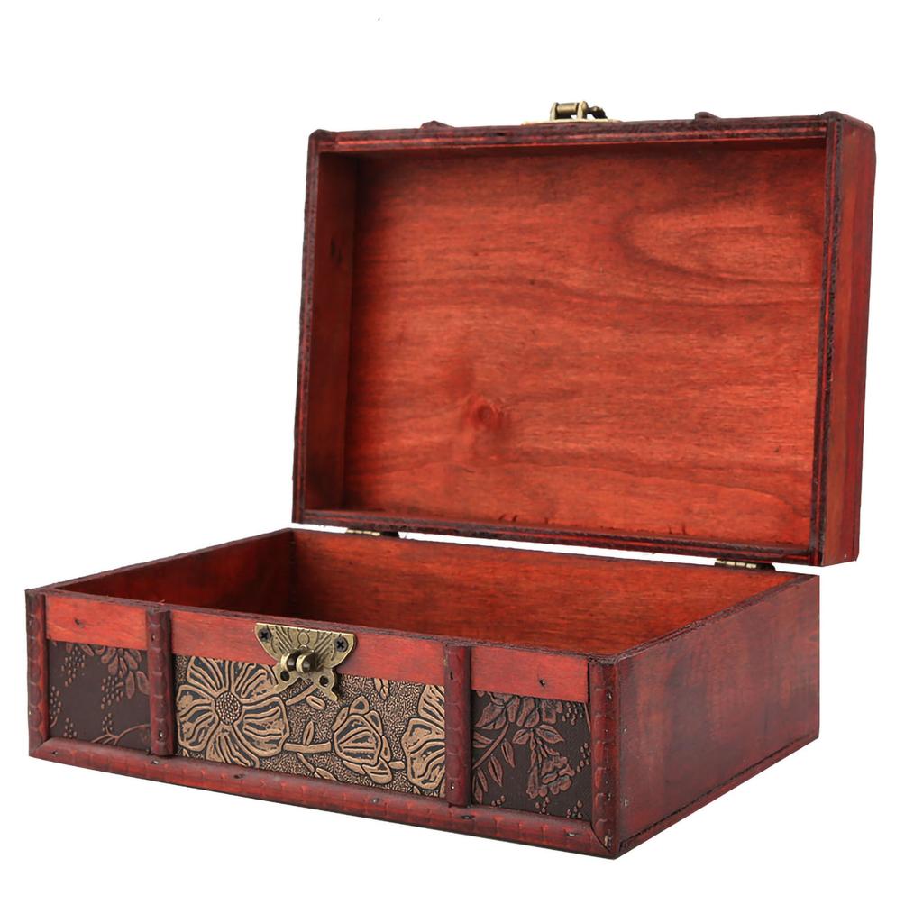 Vintage Wooden Storage Box Small Size Book Jewelry Storage Box Organizer (#2)