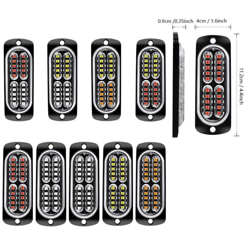 Универсальные 20 светодиодные сигнальные огни DC12-24V, маяк, аварийный маркер опасности, решетка, световая панель, эвакуатор, прицеп, мигающий стробоскоп
