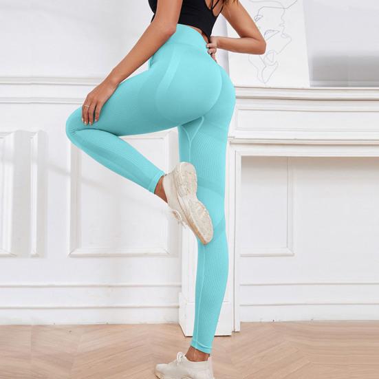 Женские леггинсы для йоги, утягивающие живот, утягивающие бедра, с высокой талией, бесшовные обтягивающие брюки для тренировок