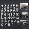40Pcs DIY 3D Chrome Car Emblem Stickers Alphabet Letter Number Symbol Badge Words Sticker Auto Styling Car Decal Car