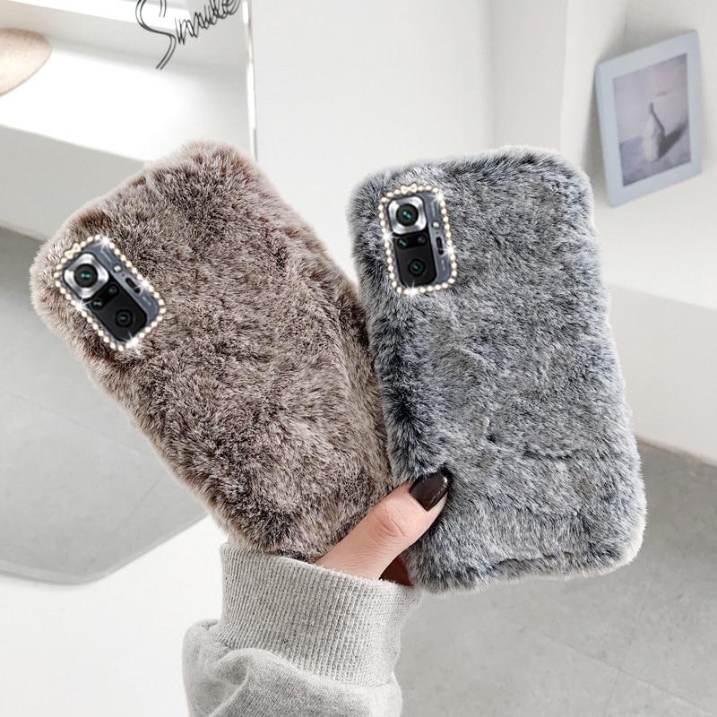 Плюшевая задняя крышка телефона для Redmi 10 9 9A9T 9C 8 8A Note 10 11 8 9 pro 8T, мягкий чехол из ТПУ для xiaomi 11T 10T 11 Lite Poco F3 X3 M3/iphone/Samsung/Honor