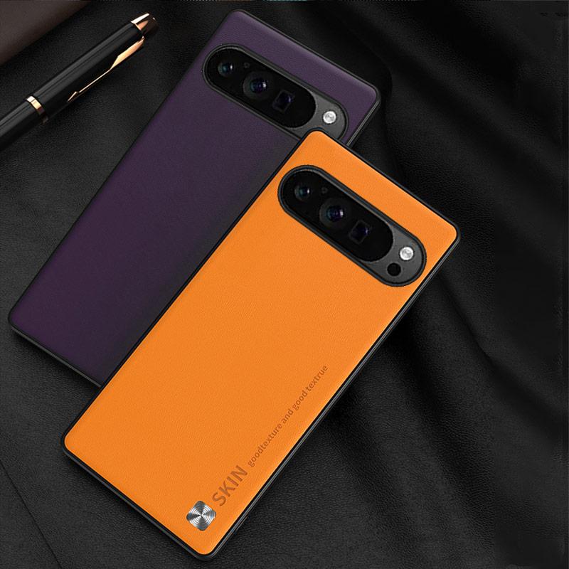 Простой модный кожаный чехол для телефона для Google Pixel 6 6A 7 7A 7 Pro 8 8A 9 Pro XL 9A Противоударная тонкая задняя крышка для чехлов Pixel 9