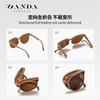 Ultra-light folding gm Women's polarized sunglasses with green-coated lenses, sun protection, anti-reflective, with nose pads, foldable design