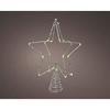 Decorative Star - KAEMINGK - Treetopper - Silvery Metal - Warm White Micro LEDs - AA Batteries