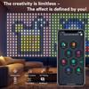 400 LED Smart Curtain String Lights App Controlled DIY Hanging Fairy Light Pattern and Text Programmable, Music Sync Remote