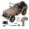 Remote Control Car, 2.4Ghz 4WD Off Road Vehicle with Lights, 1:10 All Terrain Electric Toy for Adult Kid Boy Yellow 1