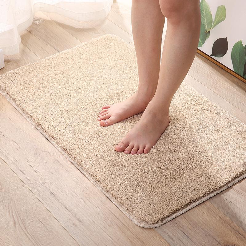 High Plush Reinforced Carpet Simple Kitchen Bathroom Door Mat Bathroom Non-slip Mat Absorbent Foot Mat