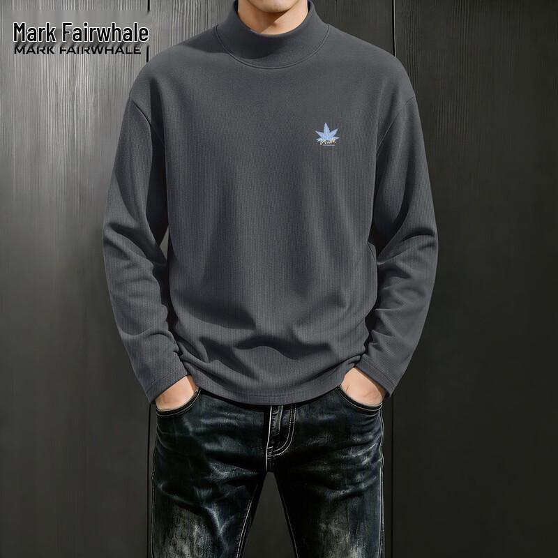 Mark Fairwhale Men's Mock Neck Long-Sleeve Thermal Tee