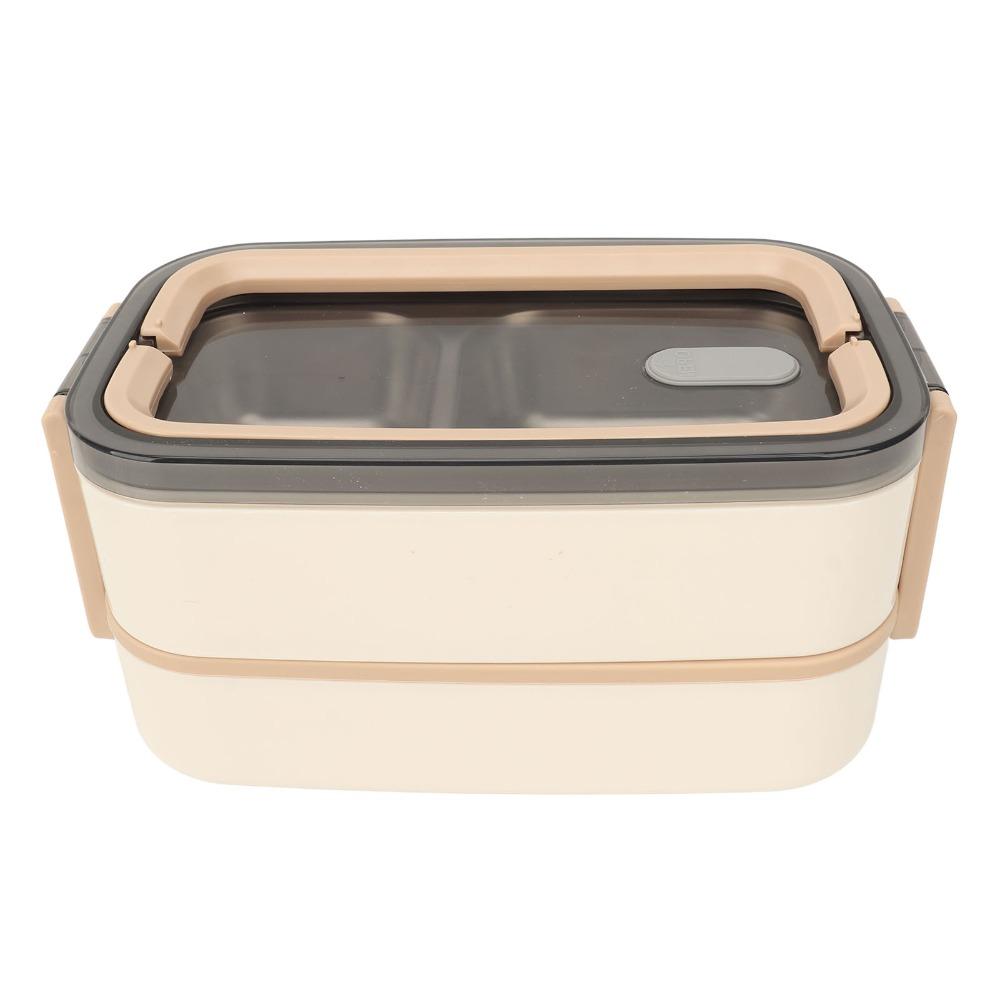 3 Compartments Compartment Lunch Box Double Layer Thermal Lunch Box Food Container For Travel