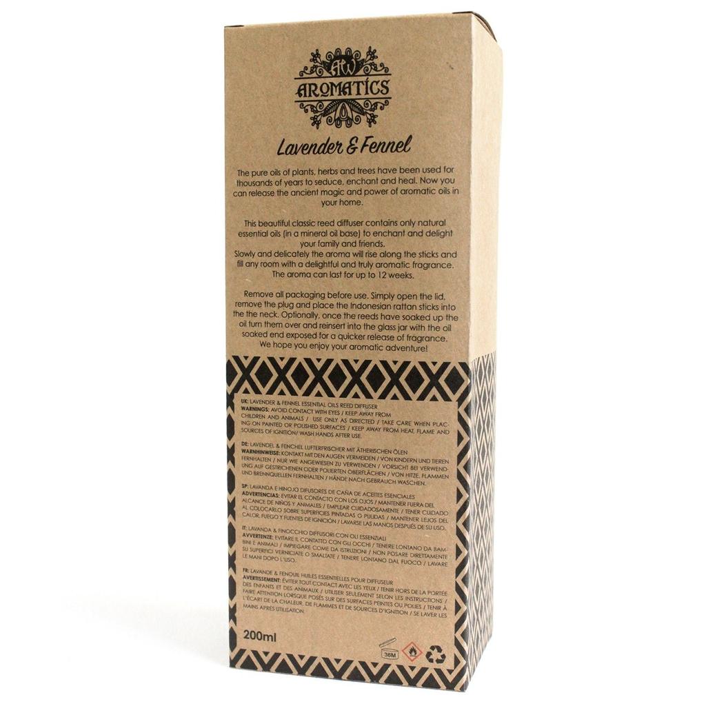 Lavender Fennel Essential Oil Reed Diffuser 200ml