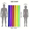 90*170 Cm Oversized Rainbow Stripe Beach Towel - Soft, Absorbent, Versatile Towel with A Strong Wrap for The Beach and Pool - Tropical Style