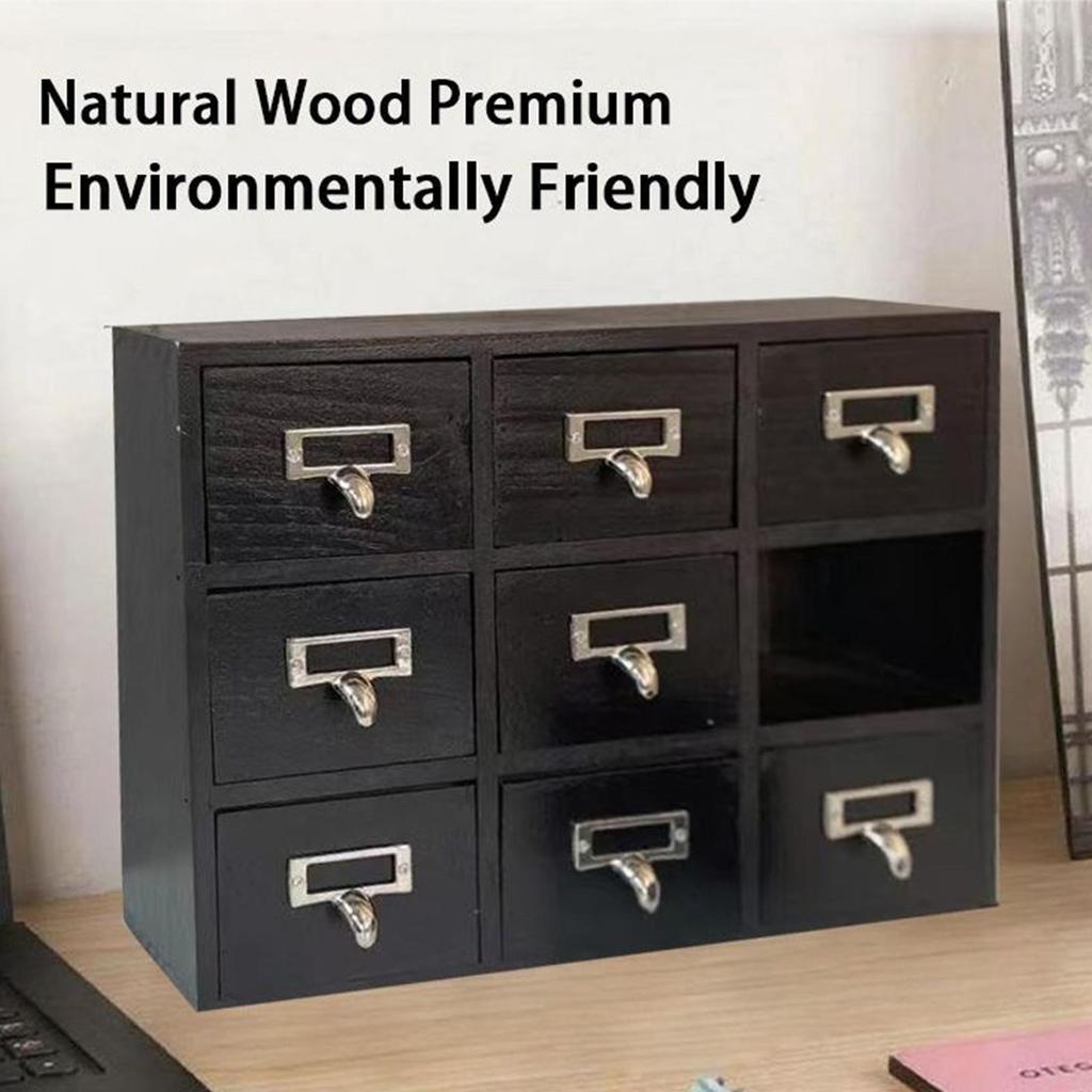 Desktop Storage Cabinet Organizer Space Saving Wood Bin Hallway Decorative Boxes NightStand Nursery
