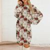 Women's Round Neck Casual Long Sleeve Plush Dresses