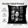 LLana DelL Ray Singer Cushion Cover Plush Fabric Soft DoubleSided Printed Sofa Warm Winter Home Child Gift Pillow Case