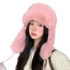 Wind Resistant Lei Feng Hat Outdoor Riding Warm Plush Hat Ear Protection Neck Protection Hat Riding Electric Bike