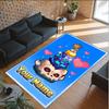 Personalized Crystal Velvet Carpet Custom Name Text,Blox Fruits Anti Slip Area Rug For Home Decoration