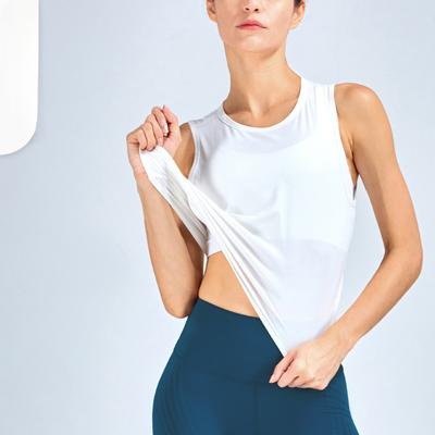 Женский свободный жилет для йоги, Love Sleeveless Sports Cover, удобный спортивный жилет