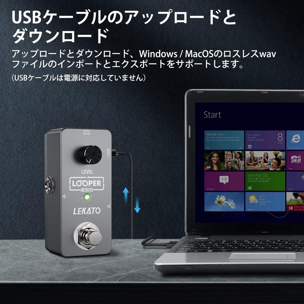 Педаль эффектов гитарного лупера Педаль педали LEKATO 5 минут неограниченного времени цикла Наложение Loop Station Кабель Блок питания необходимо приобретать отдельно (USB