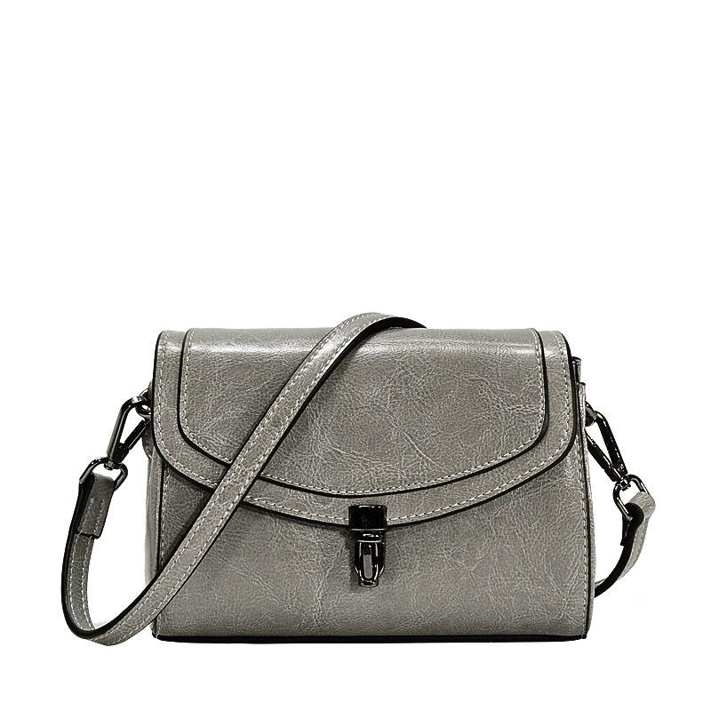 Женская сумка через плечо из вощеной кожи весна/лето, маленькая мини-сумка через плечо, маленькая сумка из натуральной кожи