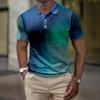 Мужская летняя рубашка для гольфа с принтом Botton, короткий рукав, мужская повседневная модная рубашка