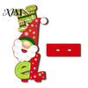 Unique Holiday Tree Ornaments 2D Wooden Christmas Tabletop Ornaments, Xmas Santa Colorful Room Snowman Sign with Stand, Party Decorations Festive