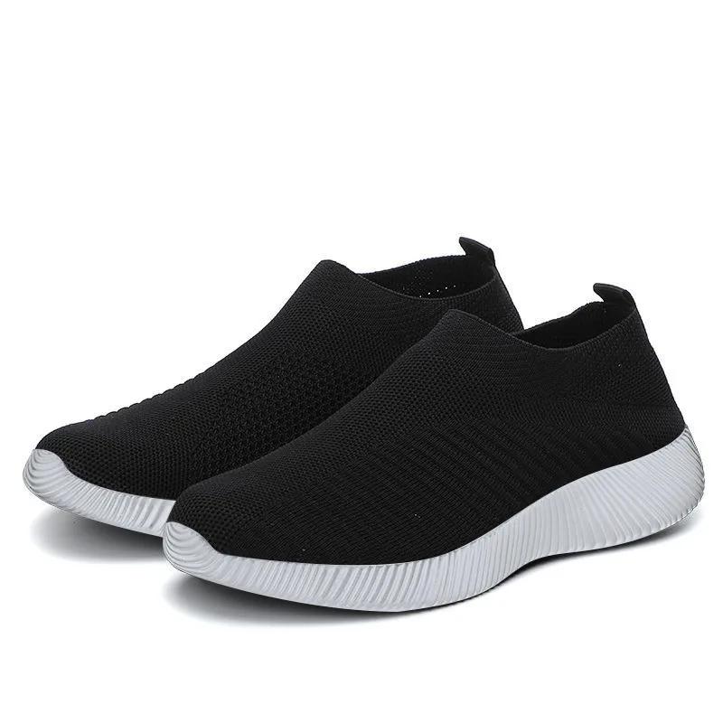 Fashion Women's Sneakers Slip-on Mesh Women Loafers Lightweight Casual Running Shoes Comfortable Womens Flat Shoes Non-slip Zapatillas