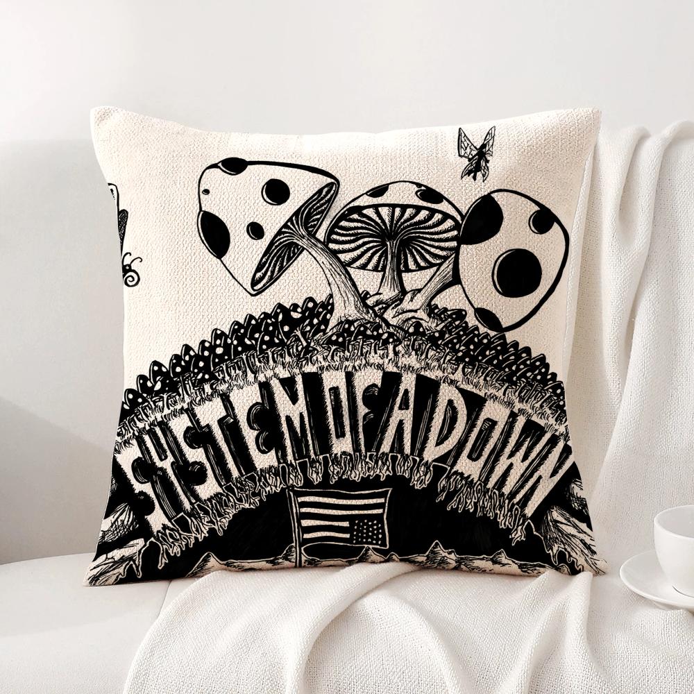 Band S-System Of A Down Cushion Cover Summer Coolness Linen Fabric Double-Sided Printing Pillow Case Sofa Home Decor Gift