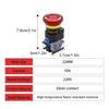 22mm 10A Metal Emergency Stop Pushbutton Switches Self-Locking For Start Emergency Stop  Push Button Switch 1NO 1NC 2NC
