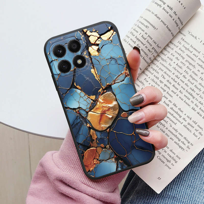 Чехол для Honor X8 4G 5G X6 70 Lite X8A X6A X6B X8B 200 Смарт-чехол Леопардовый принт Модный Цветок Мягкий Силикон Fundas Чехол