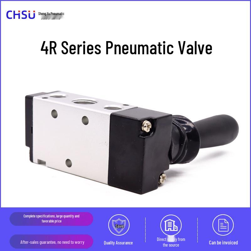 Two-Position Pneumatic Hand Lever Valve 4H210-08/4H310-10: Five-Way Manual Directional Control Valve