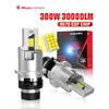 2 шт. Светодиодные фары D2S D4S CANBUS HID D2R D4R Turbo LED 30000 лм 300 Вт Двусторонние 30 шт. Чип CSP 6000K Plug And Play Автомобильная лампа Ксенон