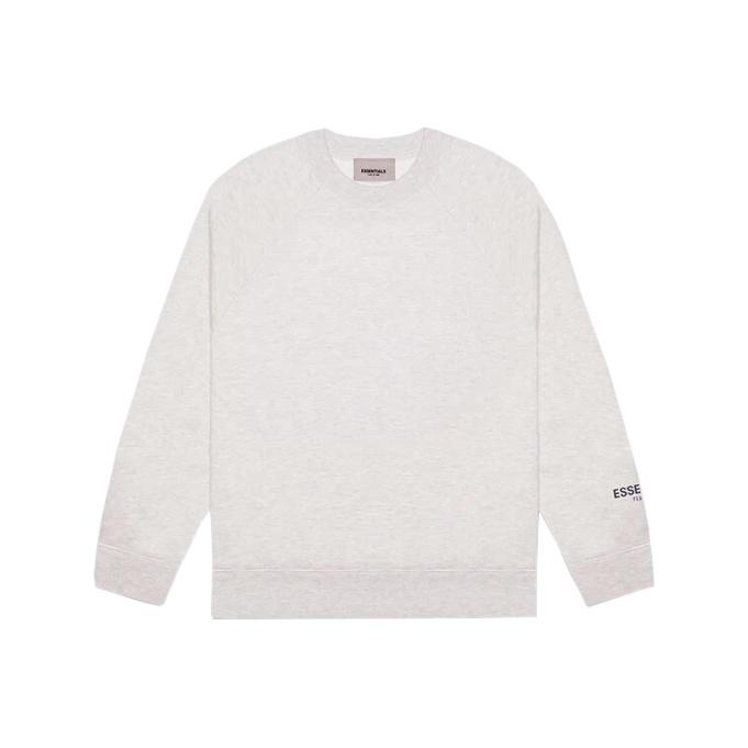 Fear of God Essentials Базовая футболка с круглым вырезом, меланжево-серая, унисекс, 0192250500224367