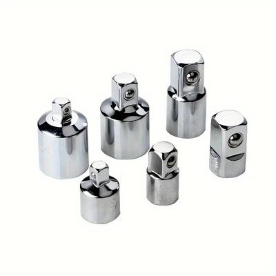 6 шт. Переходник для торцевого ключа с храповым механизмом 1/2 "на 3/8" на 1/4 "нержавеющая сталь на 1/4" на 1/2 "на 3/8"