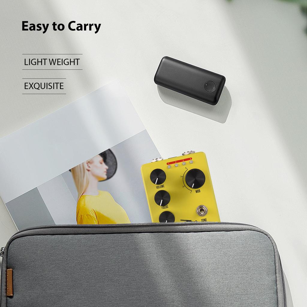 MOSKYAUDIO HONEY BOX DRIVE Гитарный овердрайв Педаль эффектов Громкость/Драйв/Фокус/4-режимная ручка DC 9V