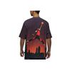 Jordan FW24 Серия Jumpman Градиентная Удобная Мягкая Футболка с Коротким Рукавом Мужские Топы Красный Черный HJ2317045