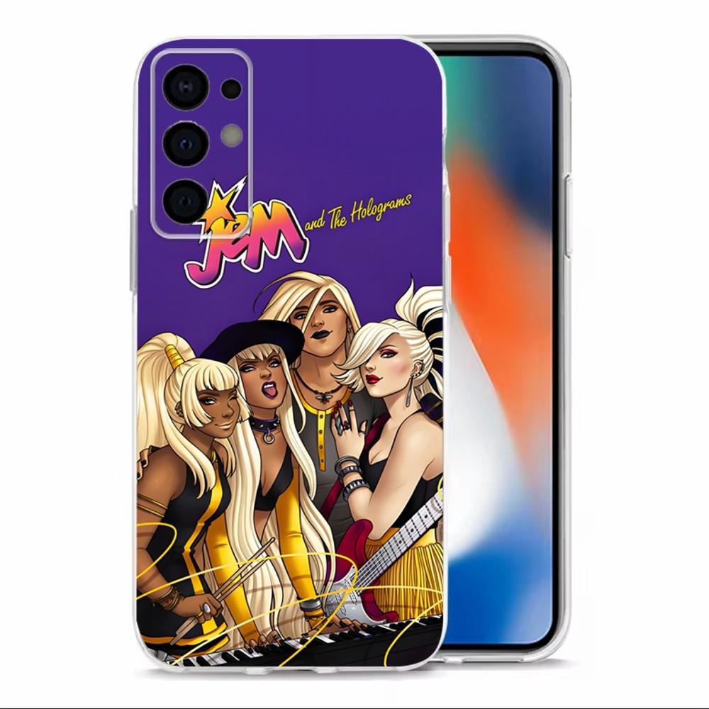 J-Jem And The Holograms Phone Case For Samsung S30,S23,S21,S22,S20,Ultra,S20,FE,lite,S10,S9,S8,PIus Transparent Shell