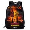 Deadpool Wolverine Marvel Fan Backpack Students 15 Inch Laptop Oxford Fabric Unisex School Bag